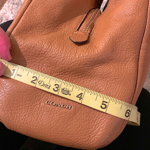 SOLD - COACH camel / tan colored satchel - Picture 10 of 12